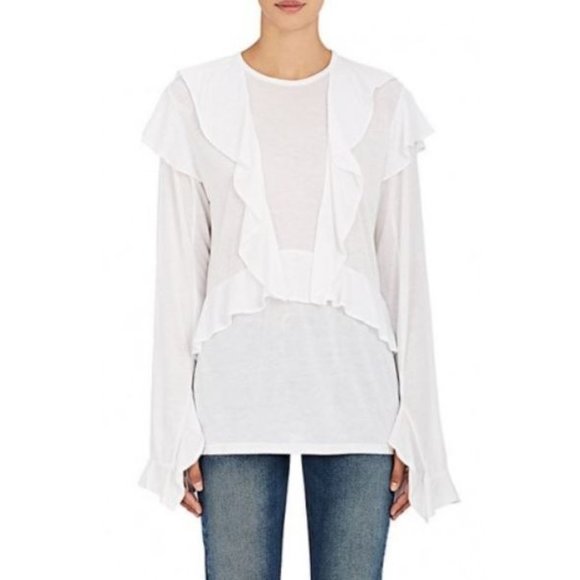 IRO Nampa Ruffled t-shirt in white